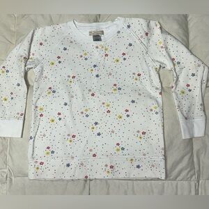 The Beaufort Bonnet Co floral Cassidy Comfy Crewneck sz 7 EUC smoke free home